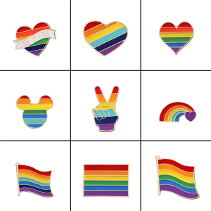 9 pins de fierté LGBT