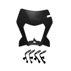 Plaque phare pour KTM 690 SMC/ R 19-22 Xdure PQ6 carenage noir