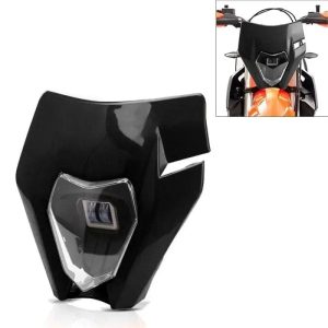 Projecteur LED moto + plaque / carenage Universel pour Enduro XDure GK2 noir