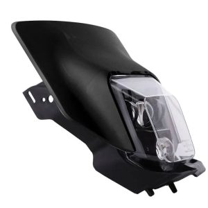 Projecteur LED moto + plaque Enduro Offroad noir