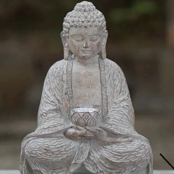 Statue de Bouddha solaire en résine – Image 7