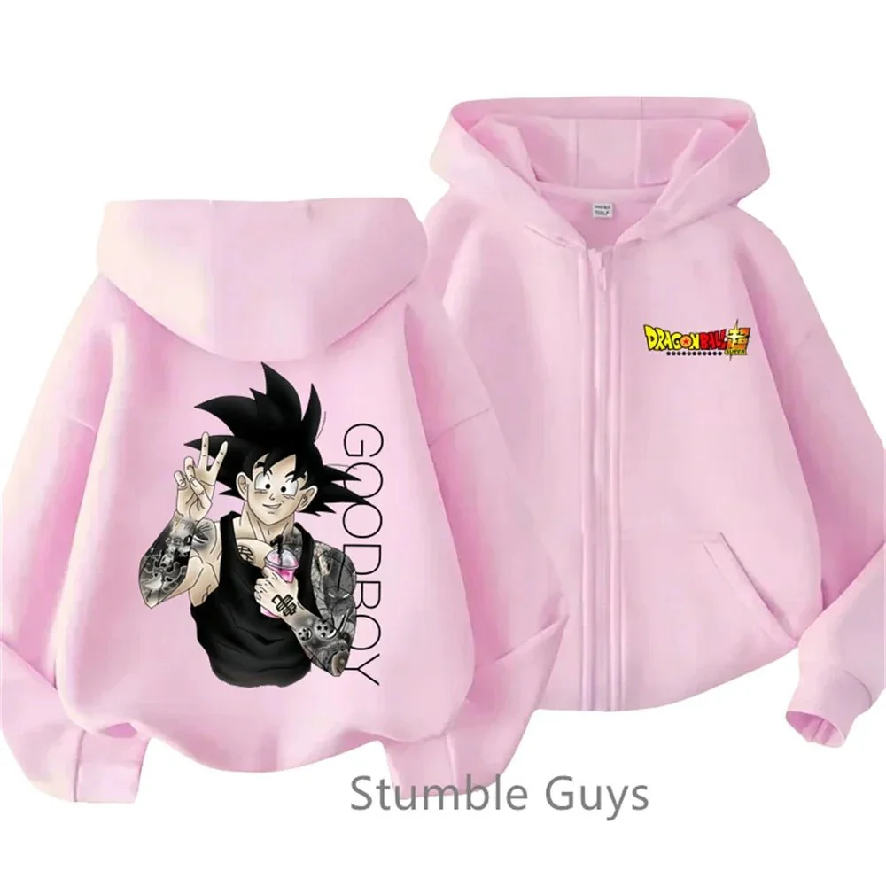 Sweatshirt rose à capuche Dragon Ball – Image 8