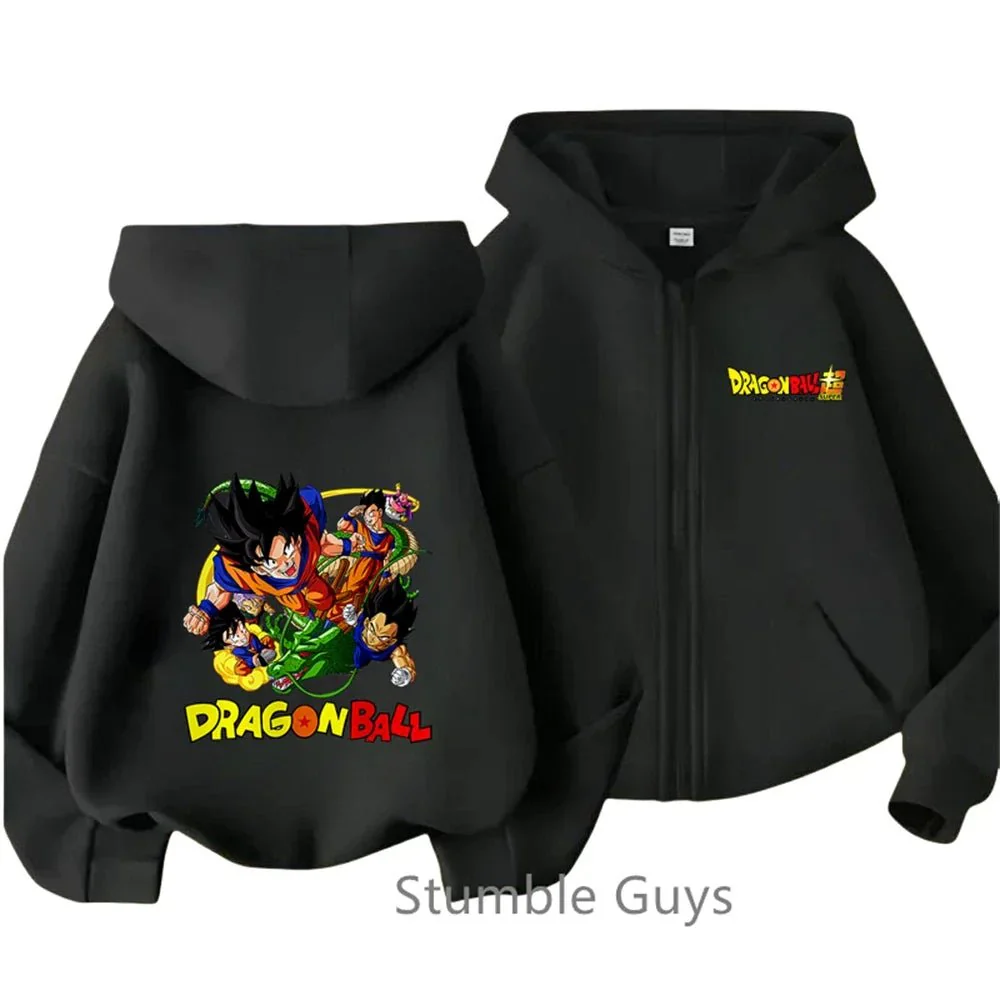 Sweatshirt noir à capuche Dragon Ball – Image 3