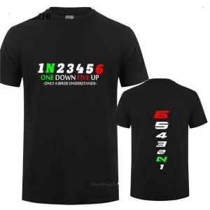 T-shirt moto sélecteur « 1N23456 »