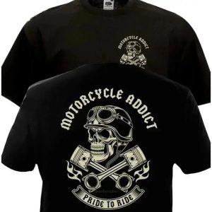 T shirt moto vintage -Motorcycle Addict
