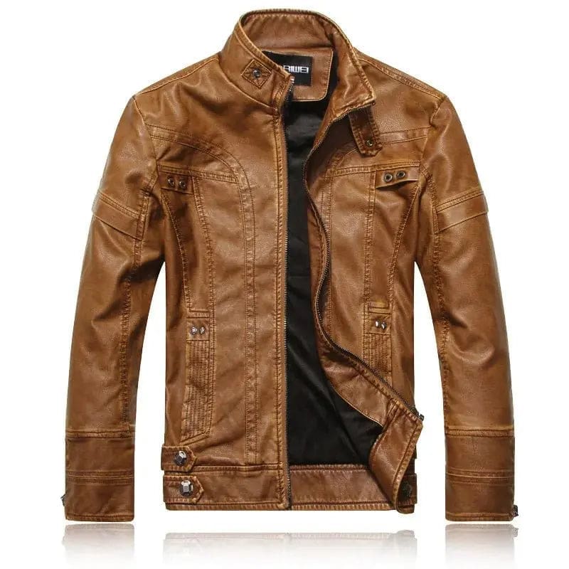 Veste Cuir Homme style Cafe racer – Image 4