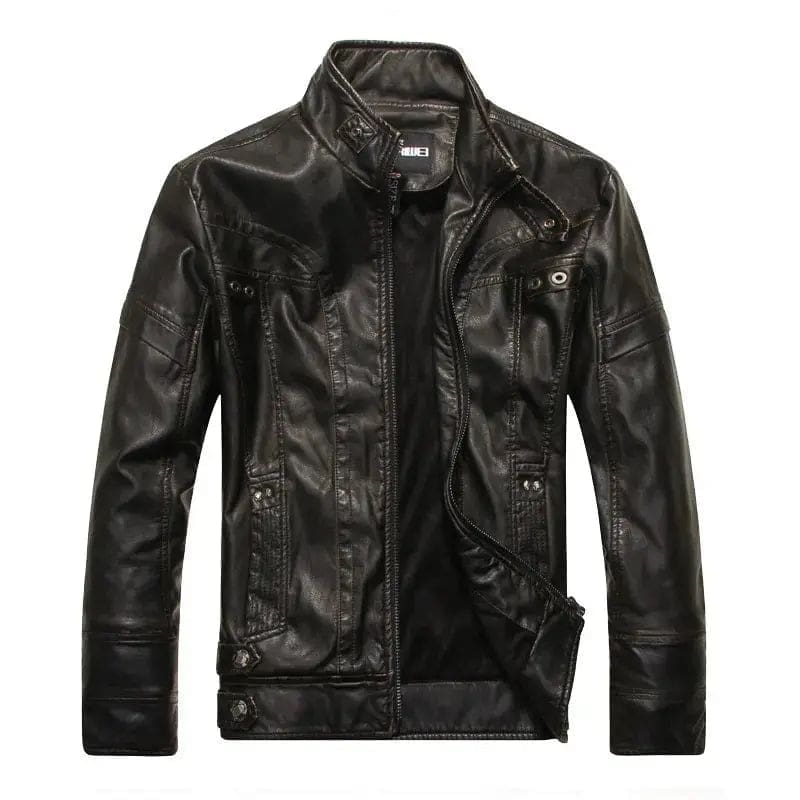 Veste Cuir Homme style Cafe racer – Image 5
