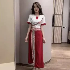 Vêtements de travail pour salon de beauté de style thaïlandais